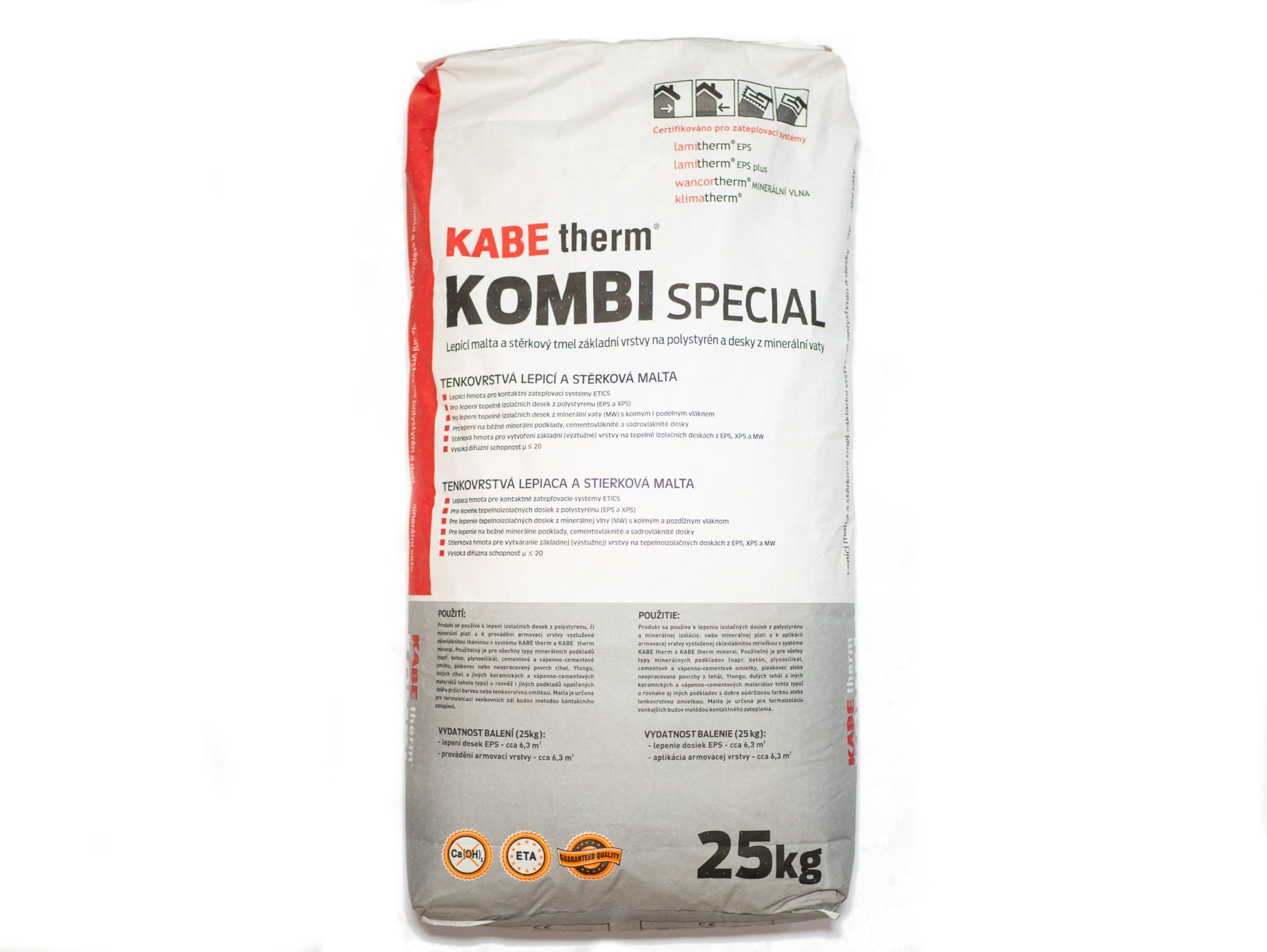 Lepící a stěrkovací tmel KABETHERM KOMBI SPECIAL