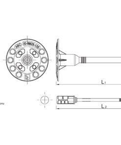 Alternative view of Fasádní natloukací hmoždinka TFIX-8M-095